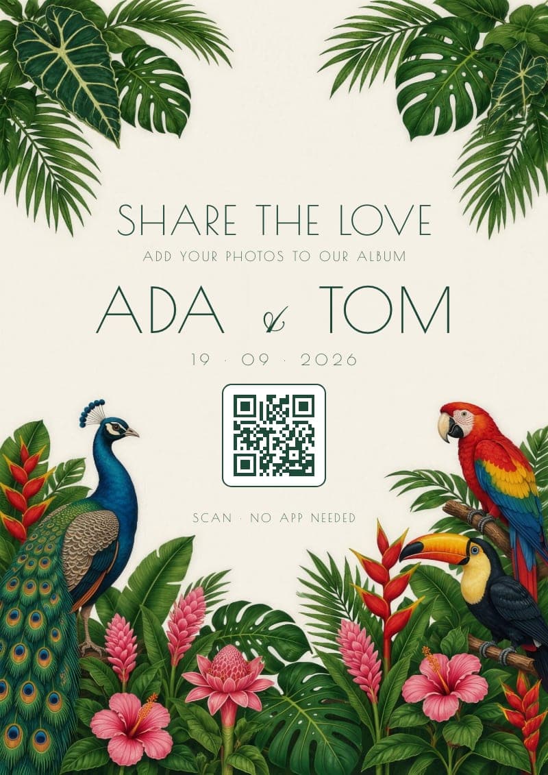 The Tropical QR code sign in Ivory